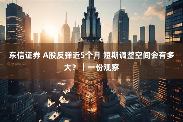 东信证券 A股反弹近5个月 短期调整空间会有多大？｜一份观察